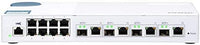 QNAP QSW-M408-4C 10GbE Managed Switch, with 4-Port 10GbE SFP+/RJ45 Combo and 8-Port Gigabit
